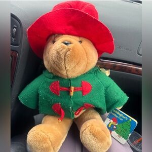 Vintage paddington bear with attached book